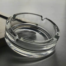 Glass Classic Crystal Quality Cigar Cigarette Ashtray Round Tabletop for Home Office Indoor Outdoor Home Decor - dailyneed.life