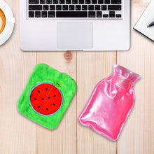 Watermelon Small Hot Water Bag with Cover – Pain Relief Warmer - dailyneed.life