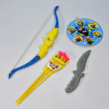 Plastic Archery Bow and Arrow Toy Set with single knife and 3pc Arrow and Target Board, - dailyneed.life