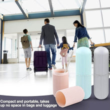 Capsule Shape Travel Toothbrush Toothpaste Case Holder (Multicolor / 3 Pcs Set) - dailyneed.life