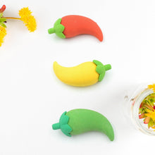 3D Fancy Colorful Chili Shape Erasers – Mini Novelty Eraser Set (3 Pc) - dailyneed.life