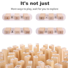 Wooden Tumbling Stacking Tower Game, Zenga tower (48 Pcs Blocks 2 Dices) - dailyneed.life