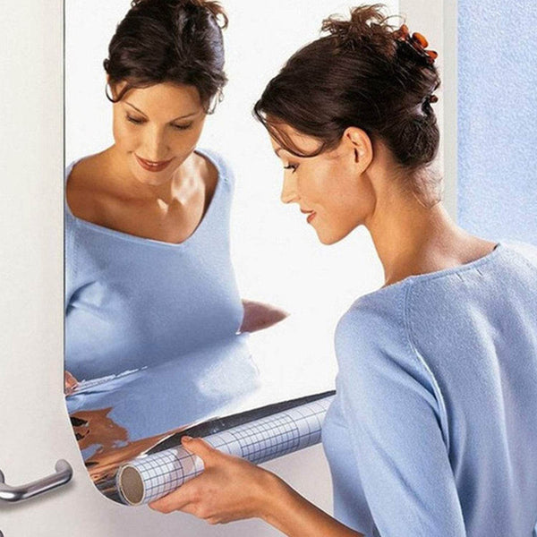 3D Mirror Wall Stickers Wall Mirror Decorative Mirror Paper for Home, Living Room Wall, Bedroom Wall, TV Backdrop Use Paper (100×50 Cm / 3 Pc ) - dailyneed.life