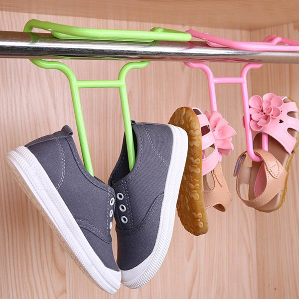 Multi-Function Drying Rack & Shoe Organizer – Hanging Storage Shelf for Wardrobe & Closet, Shoe Stand & Holder (2 Pc Set) - dailyneed.life