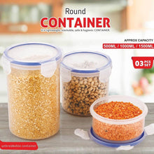 Leakproof & Airtight: 3 Pc Round Food Storage Set (500ml-1500ml) - dailyneed.life