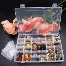36 Grids Clear Plastic Organizer Box with Adjustable Compartment Dividers, Jewellery Storage Organizer Collection Box (1 pc ) - dailyneed.life