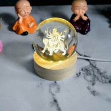 Ambaji 3D Crystal Ball lamps With Base (1 Pc) - dailyneed.life