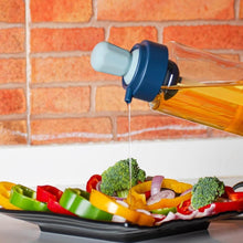 2 in 1 Transparent oilar dispenser with Silicone Oil Dropper Nozzle (1 Pc / With Brush / 1 Ltr.) - dailyneed.life