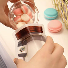 Plastic Transparent Big Jar Shaped Pouch With Zipper (1 Pc) - dailyneed.life