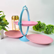 Foldable Fruit Plate Candy Dish | Multi Use Mirror Shape Dried Fruit Tray (1 Set) - dailyneed.life