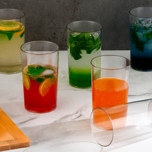 Round Clear Plastic Water Glass Juice Beer Wine Plastic Unbreakable Transparent Glass Set ( 300ml 6pc ) - dailyneed.life
