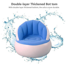 Kids inflatable sofa chair with backrest & Foot Air Pump with Hose (1 Set / 85x74 Cm Approx) - dailyneed.life