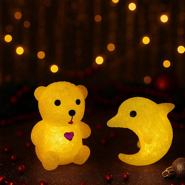 Unique Crystal Night Light: Multi-Shape LED Lamp (Mood Lighting) - dailyneed.life