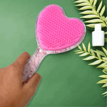 Heart Shape Hair Brush Massage Shower Comb (1 Pc), Hair accessories - dailyneed.life