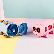 Bus Shape Water Bottle for Kids with Strap (500 ML Approx / Mix Color / 1 Pc) - dailyneed.life