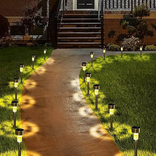 Solar-Powered Stainless Steel Garden Pathway Lights 31x4 cm (2 Pc) - dailyneed.life