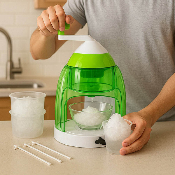 Manual Ice Crusher & Snow Cone Maker with Hand Crank - dailyneed.life