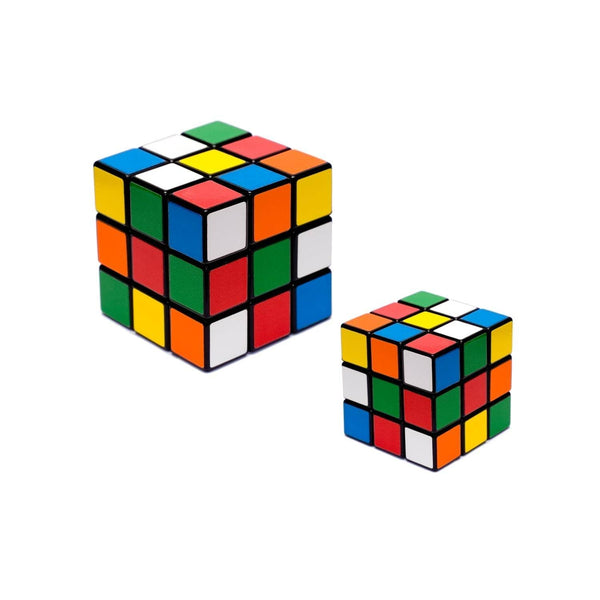 Plastic Fancy 3x3 Small Cube Puzzles Game - 2 Pieces (Multicolour) - dailyneed.life