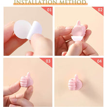 Green Multifunctional Multi functional Hand Shape Wall Clip Hanger Keys Cable Holder - dailyneed.life