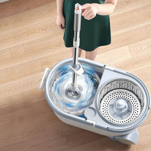 Quick Spin Mop With Steel Spin, Bucket Floor Cleaning, Easy Wheels & Big Bucket, Floor Cleaning Mop with Bucket - dailyneed.life