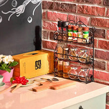 Big Wall Mounted Iron Wall Shelf with 3 Storage Racks for Kitchen, Pantry, Cabinet, Counter top or Free Standing, Rack Holder for Kitchen - dailyneed.life