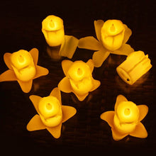 Set of 24 Multicolor Flameless Melted Design Candles for Decoration, Diwali - dailyneed.life