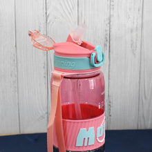 Plastic Water Bottle With Strap and Straw (1000 ML) - dailyneed.life