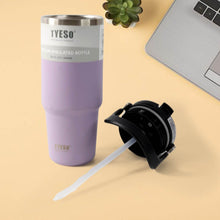 Stainless Steel Vacuum Insulated Coffee Cups Travel Mug With Straw (900 ML Approx / 1 Pc) - dailyneed.life