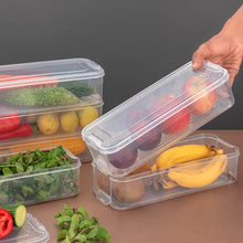 3 Fridge Storage Container, Fridge Organizer with Lid Stackable Fridge Storage Containers Plastic Freezer Storage Containers for Fish, Meat, Vegetables, Fruits, Pack of 3pcs, 1500ML Approx - dailyneed.life