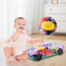 Automatic 360 Degree Rotating Transparent Gear Concept Car with Musical and 3D Flashing Lights Toy for Kids Boys & Girls (Multicolor / Battery Not Included) - dailyneed.life