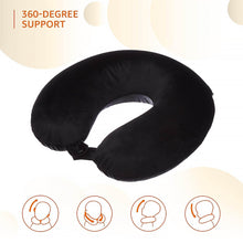 8512 3 in 1 Comfortable Travel Sleeping Kit, Neck Pillow, Eye Mask & Ear Plug Set Inflatable Plane Sleeping Pillow Head Neck Support Pillows for Travel Airplane Office, Black - dailyneed.life