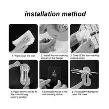 Plastic 7-in-1 Multifunction Retractable Wall-Mounted Pull-Out Hanger Rack Without Punching Hooks Up for Kitchen Bathroom - dailyneed.life