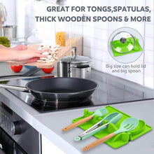 4-Slots Silicone Multifunctional Spoon Holders Fork Spatula Rack (1 Pc) - dailyneed.life