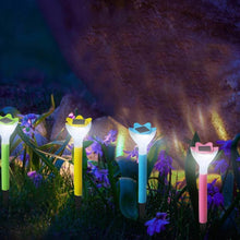 Street Light Solar Flowers Lights Road Light Flower Landscape Light Decorative Yard Lights Solar Lights Garden Stake Flower Lights Solar Landscape Light in Outdoor Spotlight (2 Pc ) - dailyneed.life