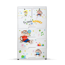 Kid's Plastic Chest of 6 Drawers, Multi-Purpose Storage Organizer/Wardrobe for Kids - dailyneed.life