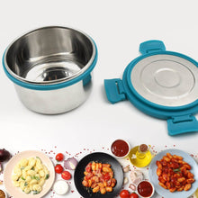 Miracle Solo round Lunch box High Grade Stainless Steel Double Wall Insulated 300ML Food Container 4 Lock Clip Leak Proof Lid, Best Return Gift for Any Occasion (1 Pc) - dailyneed.life