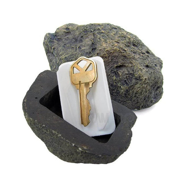 Realistic Fake Rock Key Hider – Weatherproof Outdoor Key Storage for Emergencies (1 Pc) - dailyneed.life