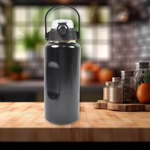 3 In 1 Stainless Steel Insulated Water Bottle, Double Wall Vacuum (3 Pcs Set / Different Size) - dailyneed.life