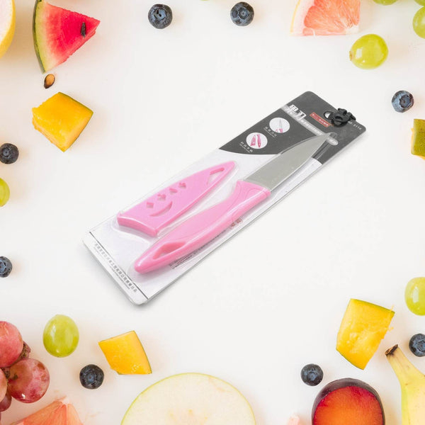 Stainless Steel Fruit Knife, New Sharp and Durable Fruit Knife Small, Comfortable Non-slip Handle, with Protective Cover, Suitable for Most Types of Vegetables and Fruits(1 Pc) - dailyneed.life