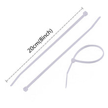 3.2x200 MM Nylon Self Locking Cable Ties, Heavy Duty Strong Zip Wire Tie. Pack of 100 - Black. - dailyneed.life