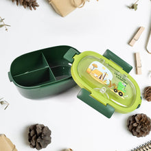 Plastic Lunch Box Leak Proof 3 Compartment with Bottle, Spoon and Fork (1 Set) - dailyneed.life