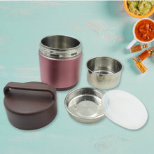 Vacuum insulated lunch box, 304 stainless steel, used for lunch storage, double-layer travel hiking picnic food jar, with folding spoon and handle BPA Free Thermos Lunch Box for Kids Adults (1600 ML) - dailyneed.life