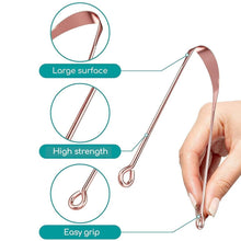 Tongue Cleaner For Kids & Adults | Tongue Scraper For Bad Breath, Maintain Oral Hygiene for Daily Use | for Fresh Breath & Bacteria Removal | Improved Taste (Steel, Copper, Tongue Cleaner / 1 Pc) - dailyneed.life