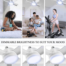 Original Cool LED Socket Fan Light – Ceiling Fan Replacement, 1000 Lumens/5000K, Remote Controlled (Remote Battery Not Included) - dailyneed.life