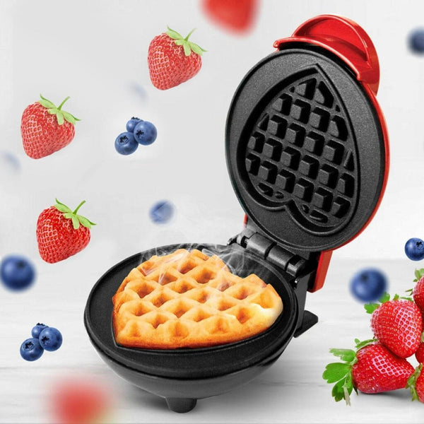 Mini Waffle Maker Machine Waffle Iron Home Appliances Kitchen Gift Easy To Clean, On-Stick Surfaces, Perfect Breakfast, Dessert, Sandwich, Pan Cakes, Paninis / Other Snacks Machine - dailyneed.life
