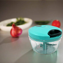 Handy Mini Plastic Vegetable Chopper Cutter, Onion Chopper Vegetables for Kitchen Accessories with 3 Blades - dailyneed.life