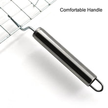 Square Stainless Steel Barbecue Grill with Steel Handle - dailyneed.life