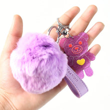 Cute Cartoon Keychain with Fluffy Pom (1 Pc) - dailyneed.life