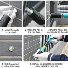 Manual Steel Nails Gun, Nail Wall Fastening Tool with 10 Nails (1 Set) - dailyneed.life