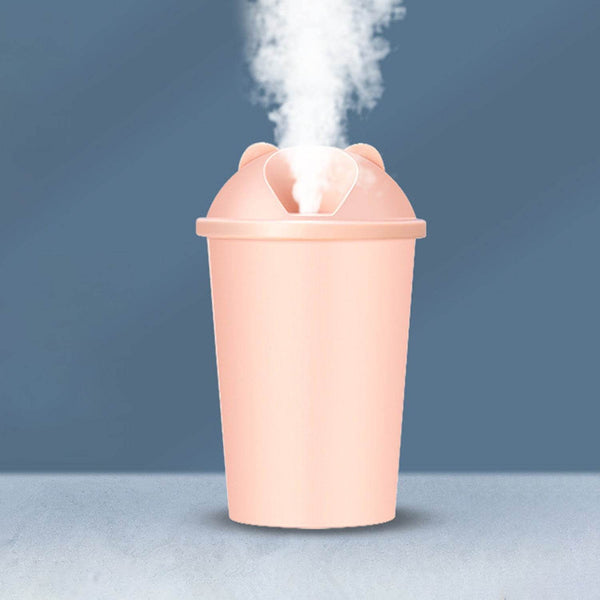 Cute Bear Shape USB Humidifiers Cup (1 Pc / Multicolor Light) - dailyneed.life
